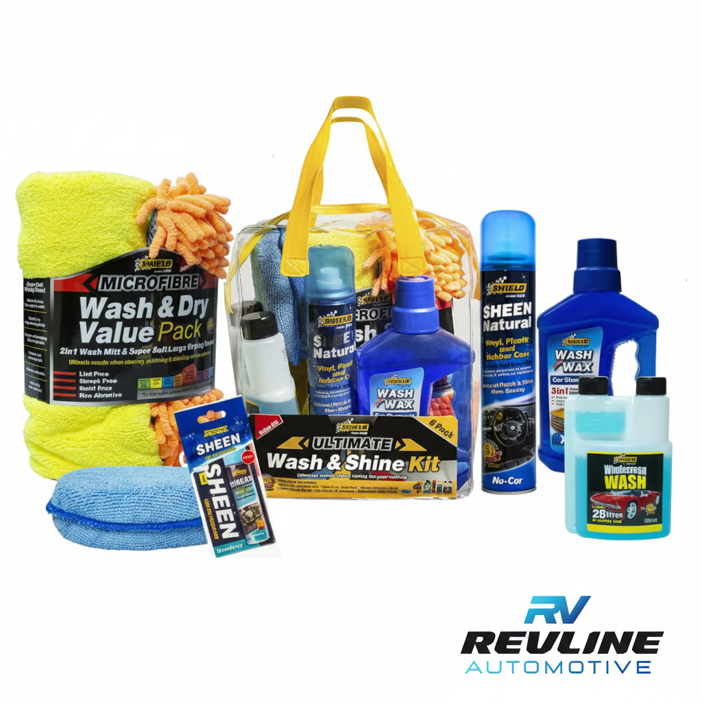 Shield Wash & Shine Kit Original with RevLine Logo